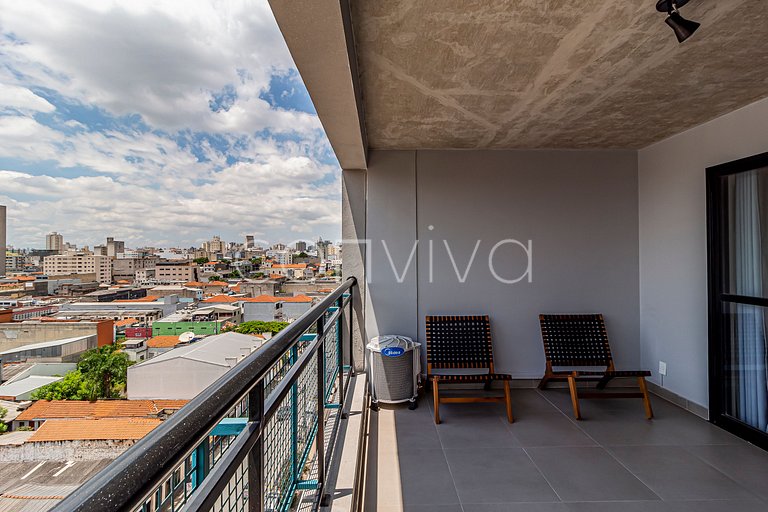 VNBR915 Apartamento minimalista en Bom Retiro