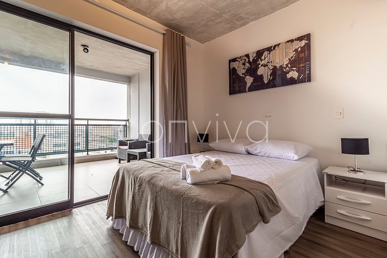 VNBR809 Apartamento minimalista no Bom Retiro