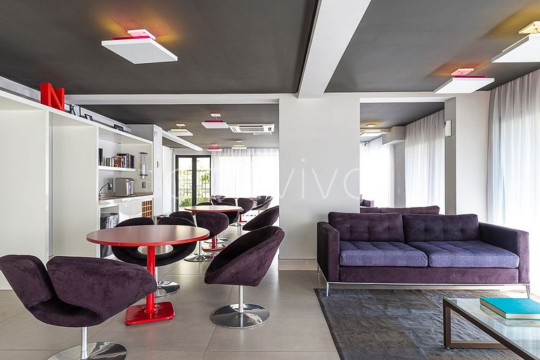 VNCA1101 Apto de 02 quartos na Vila Olímpia + vaga