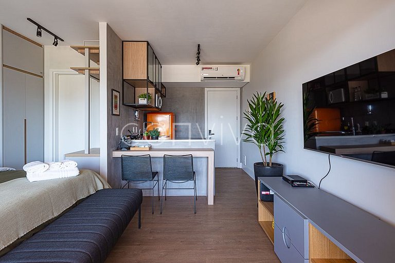 FI155 Apartamento com vista incrível no Forma Itaim