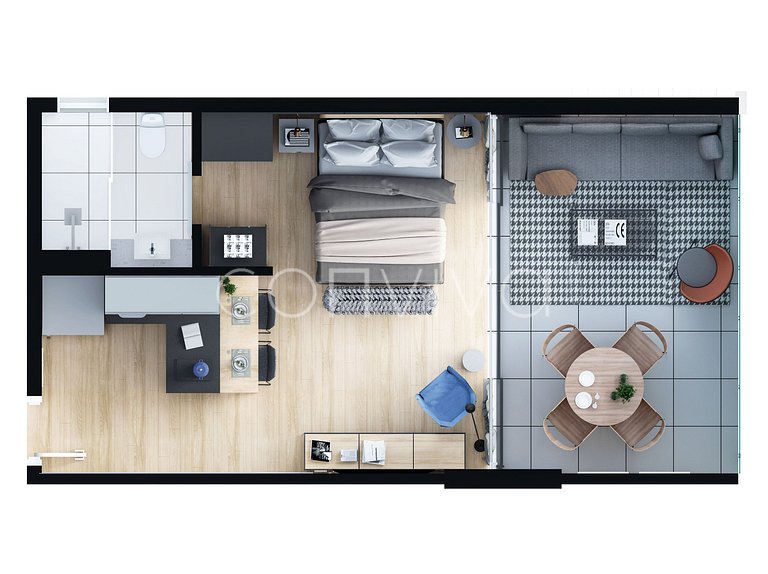 FI155 Apartamento com vista incrível no Forma Itaim