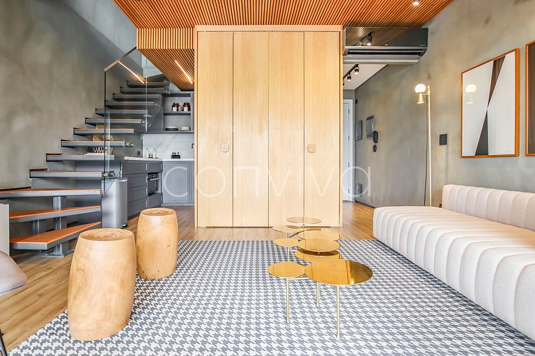 FI094 Duplex luxuoso no Forma Itaim