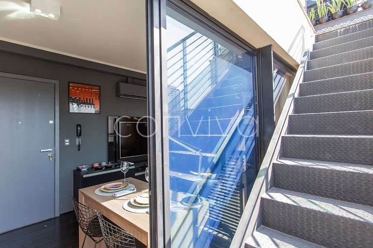 LD085 Duplex com vista espatácular na Vila Madalena