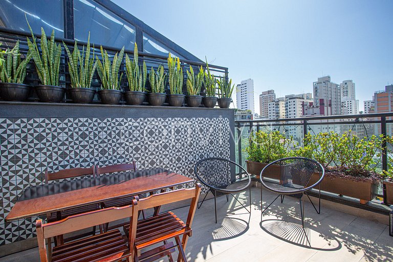 LD085 Duplex com vista espatácular na Vila Madalena