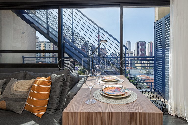 LD085 Duplex com vista espatácular na Vila Madalena