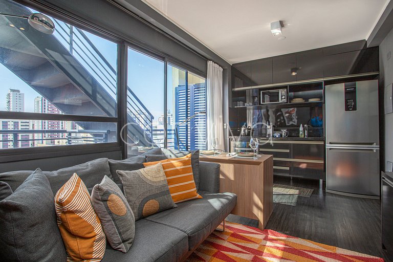 LD085 Dúplex con vista espectacular en Vila Madalena