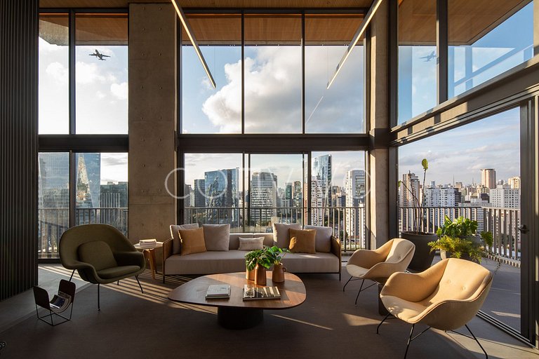 HI021 Duplex de design exclusivo no Huma Itaim