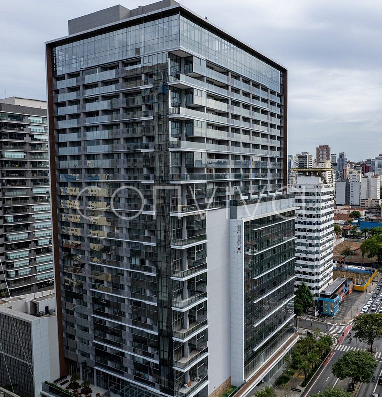 HW2303 Apto em Pinheiros | Vista alta | 40m²