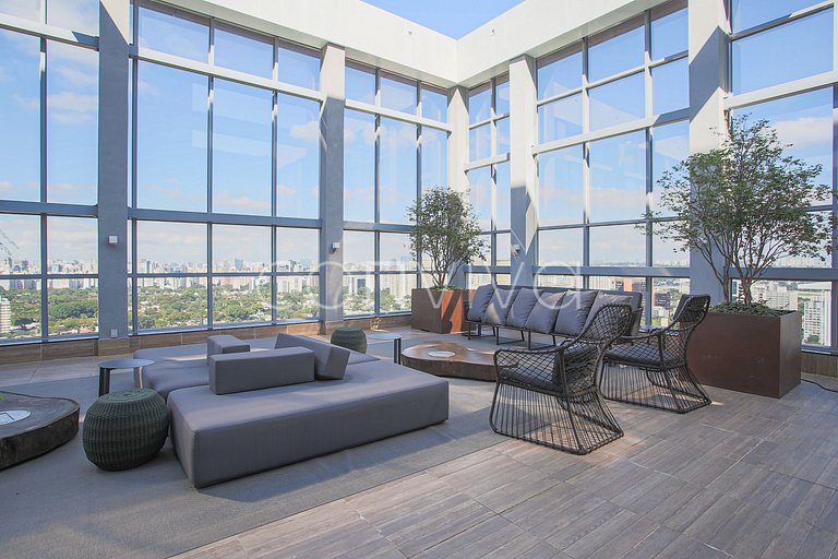 HW2303 Apto em Pinheiros | Vista alta | 40m²