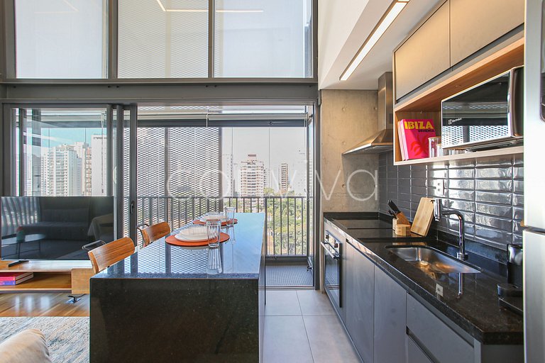 HI101 Duplex no Huma Itaim | 02 quartos