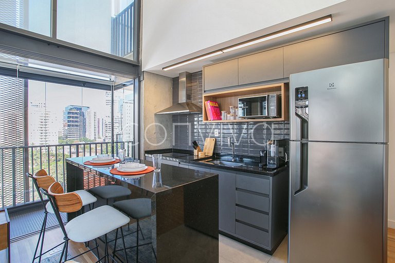 HI101 Duplex no Huma Itaim | 02 quartos