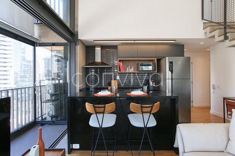 HI101 Duplex no Huma Itaim | 02 quartos