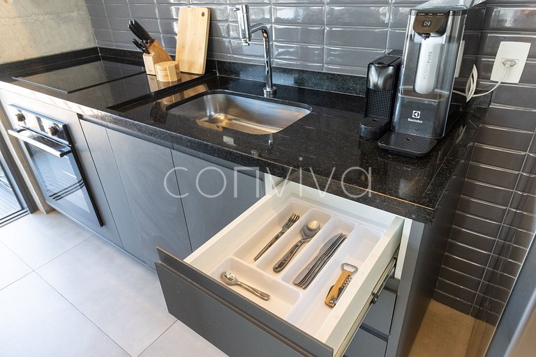 HI101 Duplex no Huma Itaim | 02 quartos