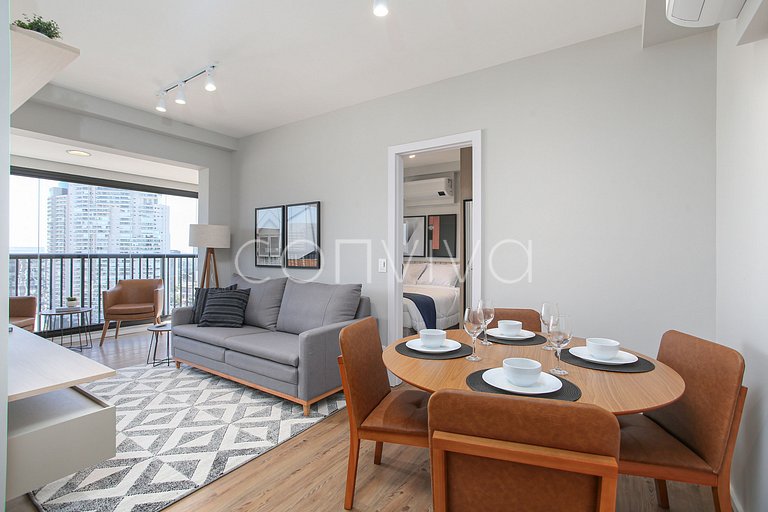 FEP164 Apartamento com vista incrível em Pinheiros