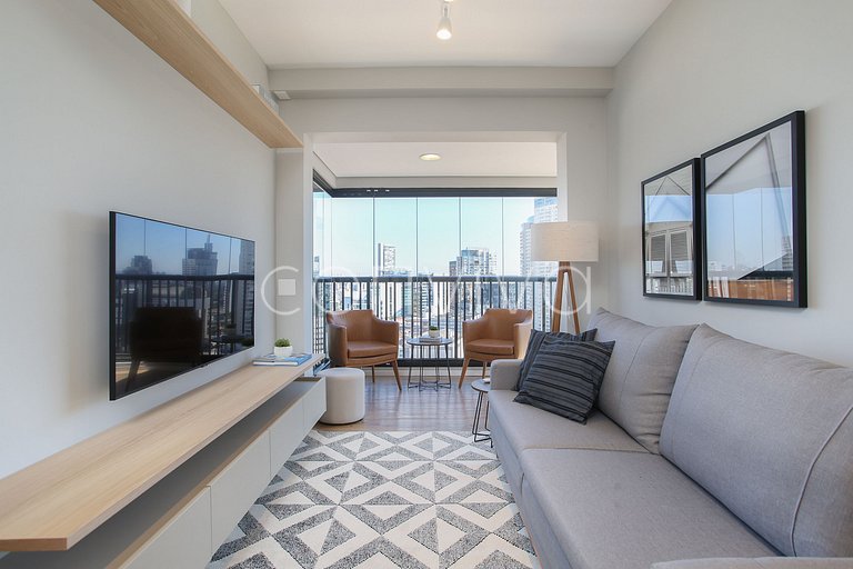 FEP164 16º andar c/ vista incrível, vaga e piscina