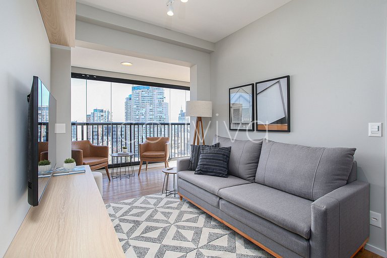 FEP164 16º andar c/ vista incrível, vaga e piscina