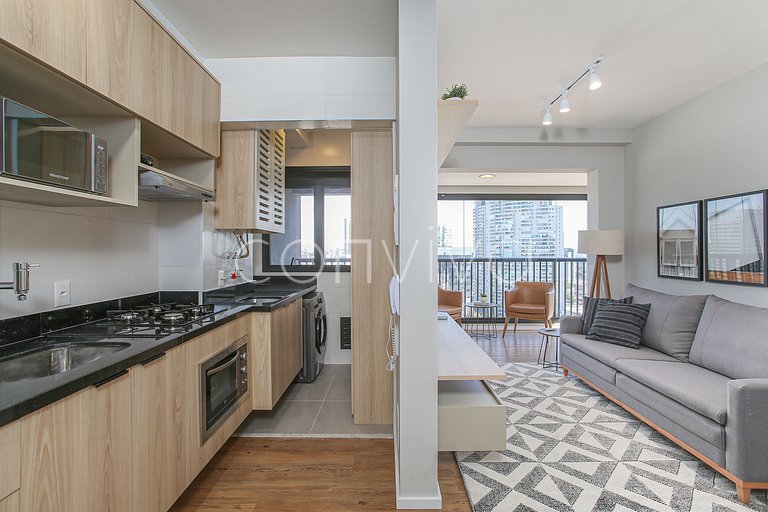 FEP164 Apartamento com vista incrível em Pinheiros