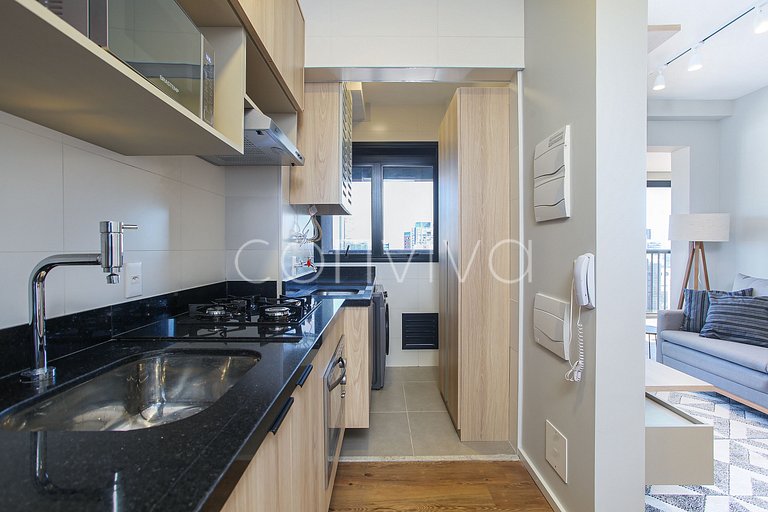 FEP164 Apartamento com vista incrível em Pinheiros