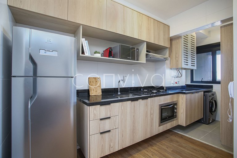 FEP164 Apartamento com vista incrível em Pinheiros