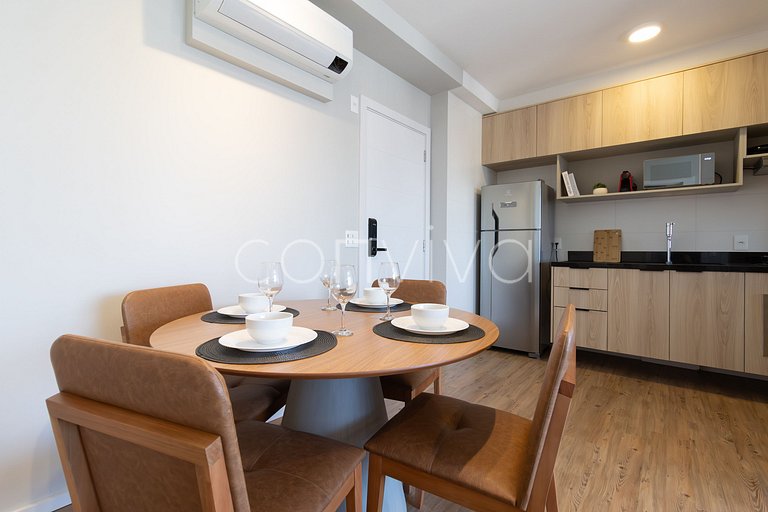 FEP164 Apartamento com vista incrível em Pinheiros