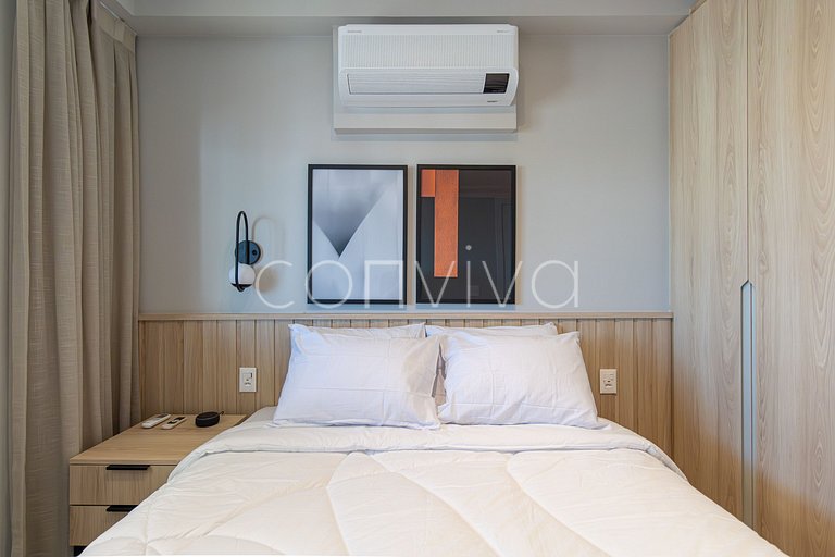 FEP164 Apartamento com vista incrível em Pinheiros