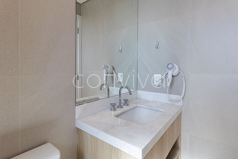 FEP164 Apartamento com vista incrível em Pinheiros