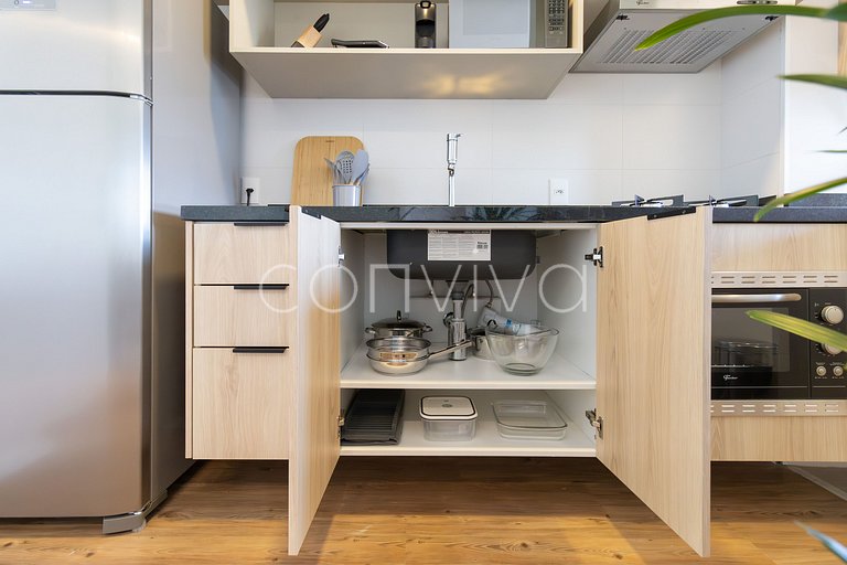 FEP134 Apartamento contemporâneo em Pinheiros