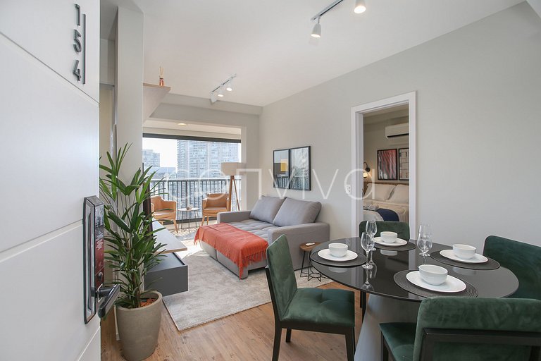 FEP154 Apartamento contemporâneo em Pinheiros