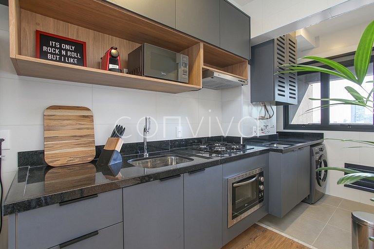 FEP154 Apartamento contemporâneo em Pinheiros