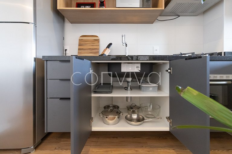 FEP154 Apartamento contemporâneo em Pinheiros