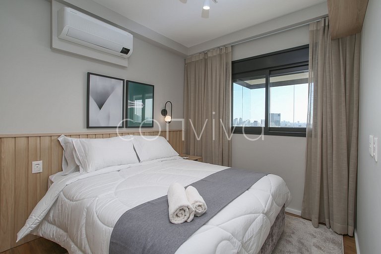 FEP176 Apartamento incrível no Expand Pinheiros