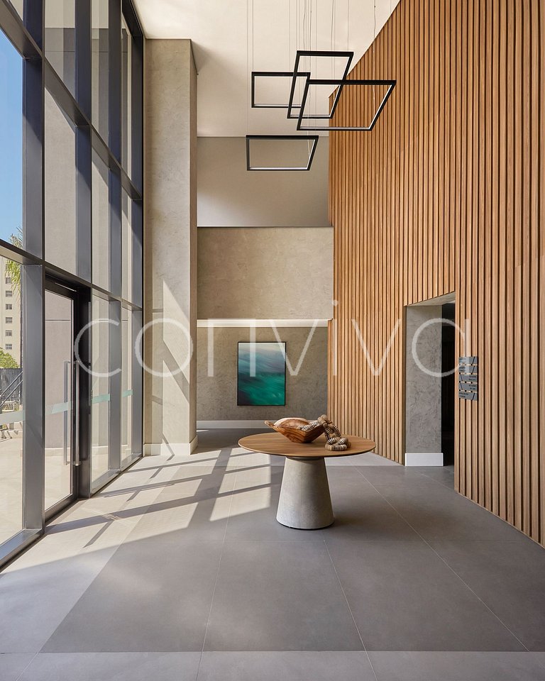 FEP034 Apto novo em Pinheiros | 48m² | 03 hóspedes