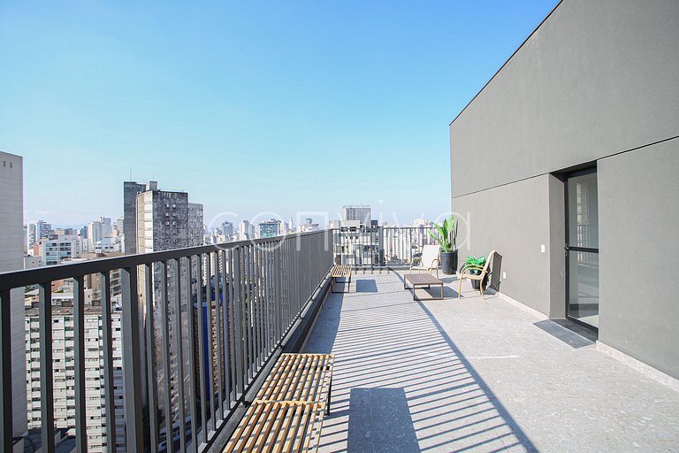 VNU2210 prox. Sírio Libanês | c/ vista livre 22º andar