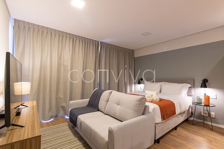 JCK1606 Studio com vista privilegiada ao Jockey