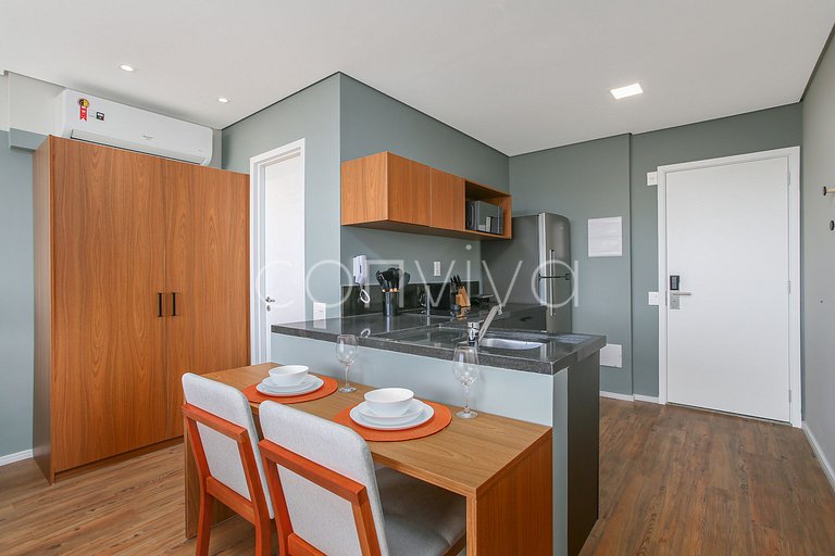 JCK1606 Studio com vista privilegiada ao Jockey