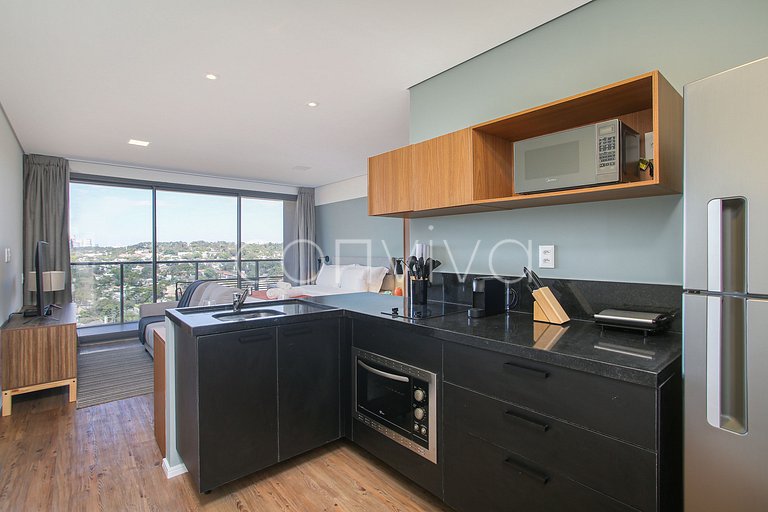 JCK1606 Studio com vista privilegiada ao Jockey
