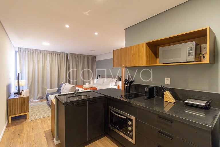 JCK1606 Studio com vista privilegiada ao Jockey