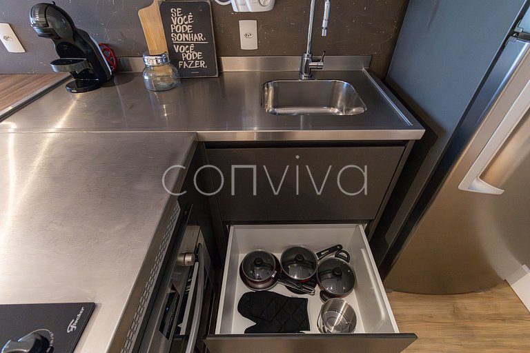 FI151 Forma Itaim: vista incrível do 15º andar