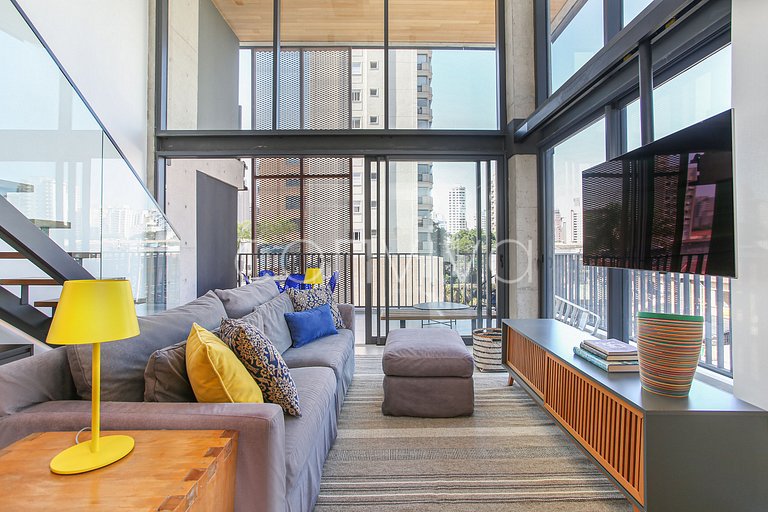 HI021 Huma Itaim Premium: Duplex 89m² c/ varanda