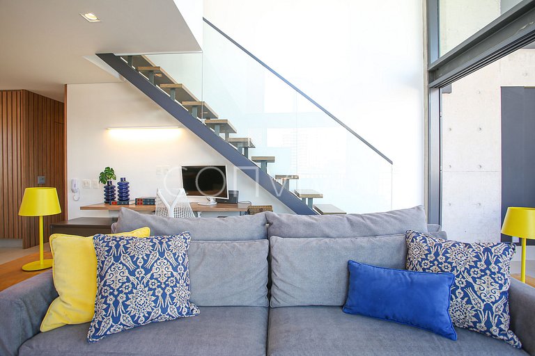 HI021 Huma Itaim Premium: Duplex 89m² c/ varanda