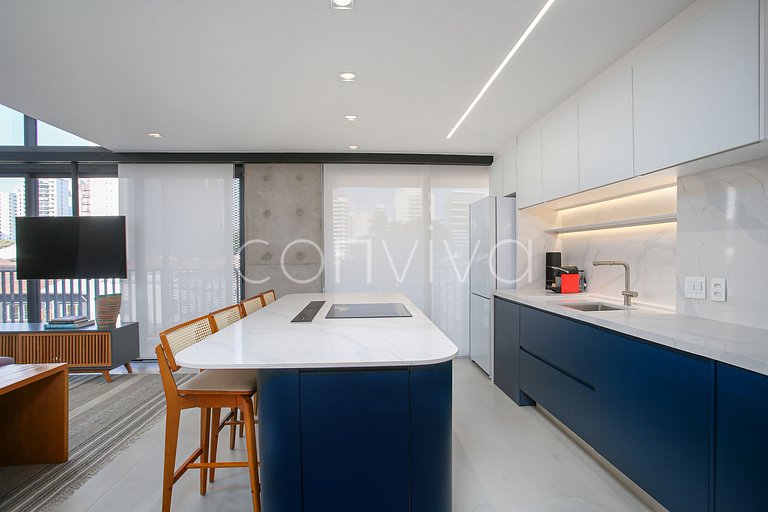 HI021 Duplex de design exclusivo no Huma Itaim