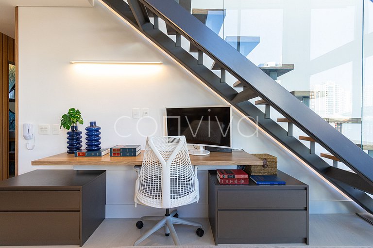 HI021 Huma Itaim Premium: Duplex 89m² c/ varanda