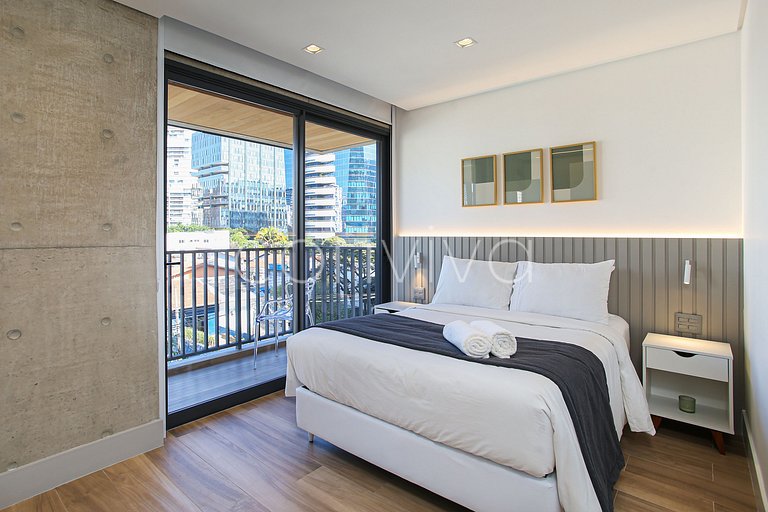 HI021 Huma Itaim Premium: Duplex 89m² c/ varanda