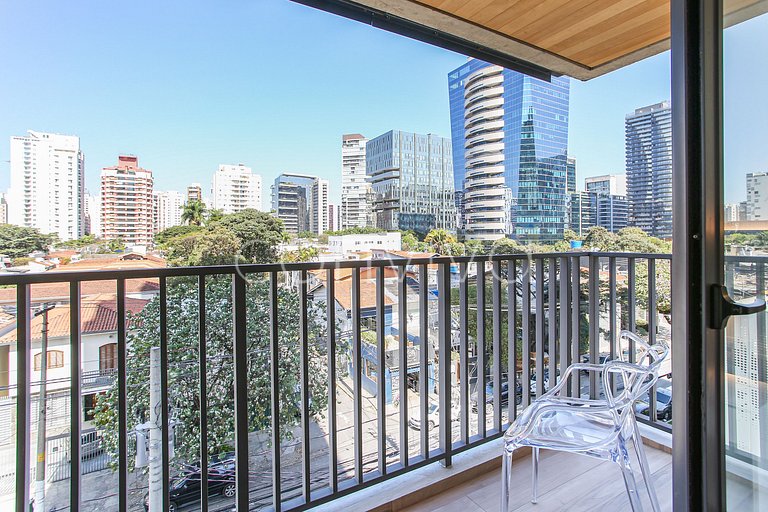 HI021 Huma Itaim Premium: Duplex 89m² c/ varanda