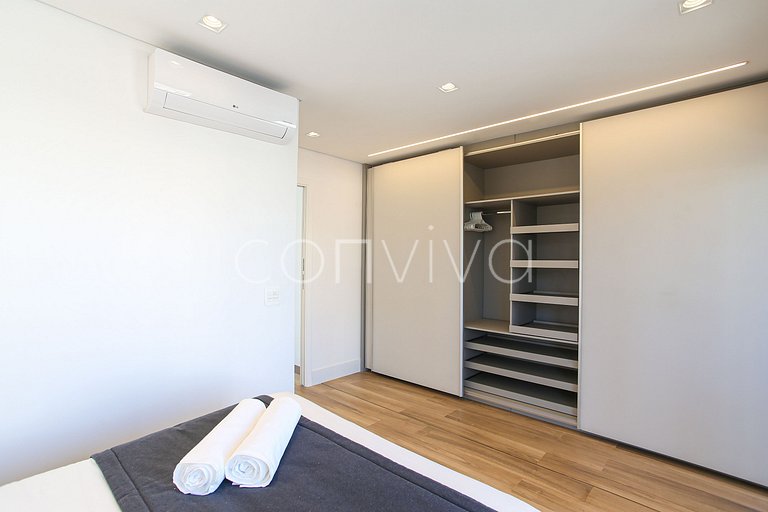 HI021 Huma Itaim Premium: Duplex 89m² c/ varanda