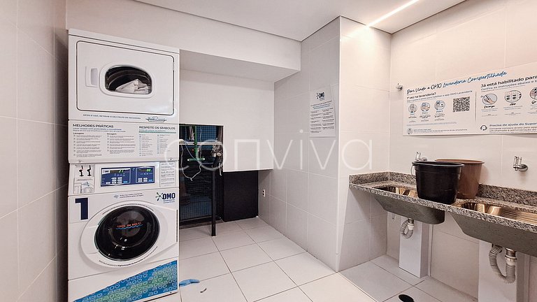 WM031 Apt c/ AC, cozinha equipada e Wi‑Fi | Moema