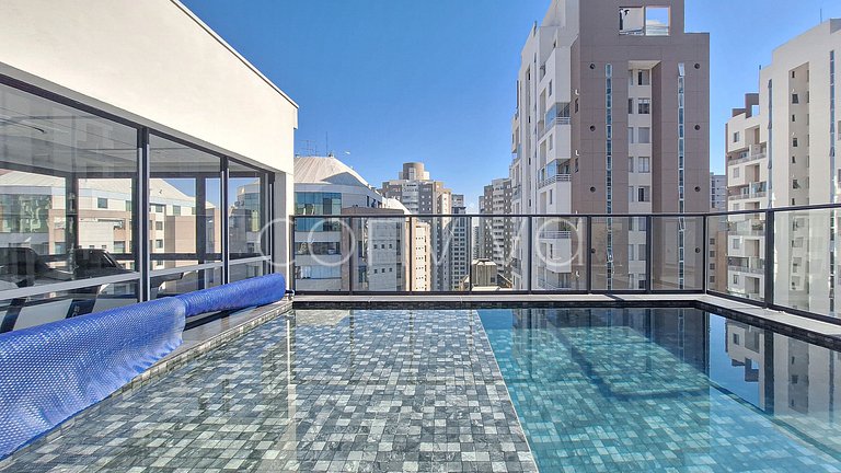 WM105 Moema c/ varanda e piscina prox. Ibirapuera