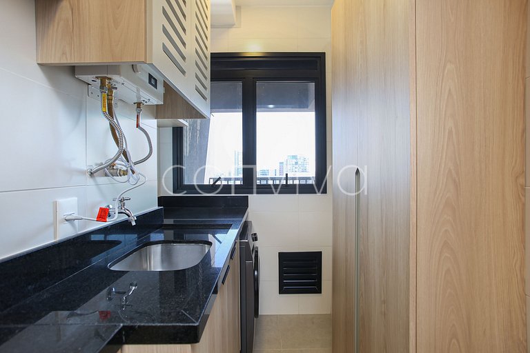 FEP034 Piscina + home office em Pinheiros