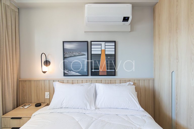 FEP034 Apto novo em Pinheiros | 48m² | 03 hóspedes