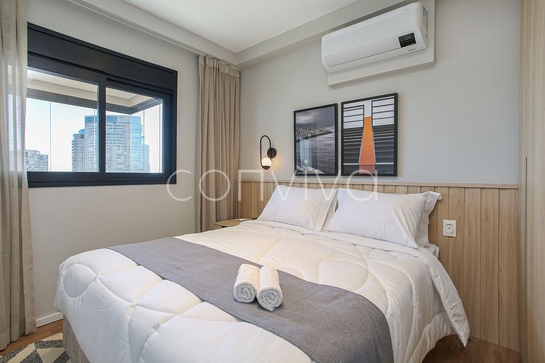 FEP034 Apto novo em Pinheiros | 48m² | 03 hóspedes